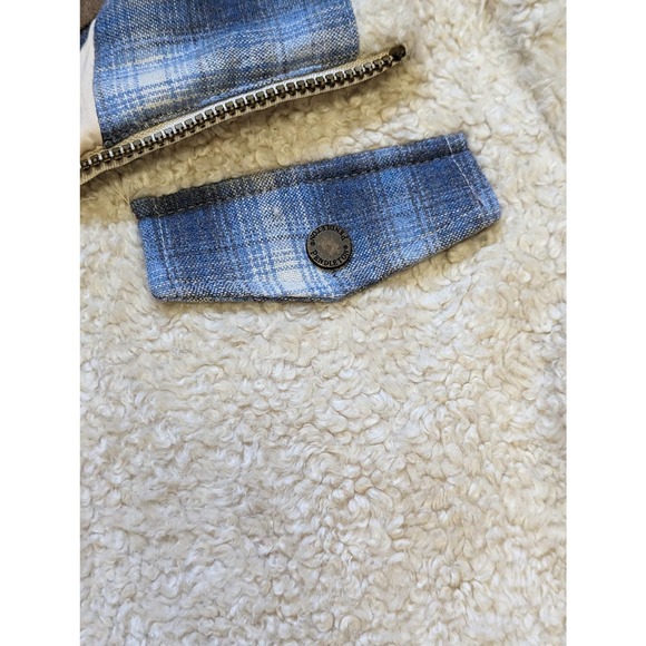 Pendleton Fuzzy Zip Up Jacket Sherpa Fleece Teddy Womens Large Cream Gorpcore - Picture 5 of 5